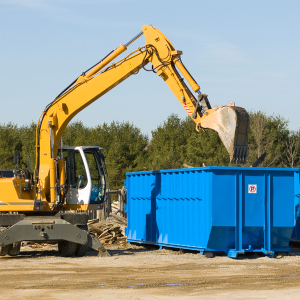 are there any restrictions on where a residential dumpster can be placed in Utica